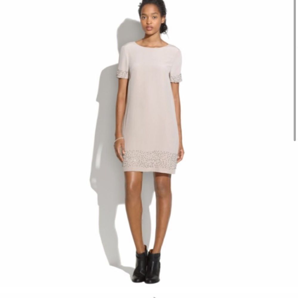 Madewell Twinkle Light Silk Shift Dress